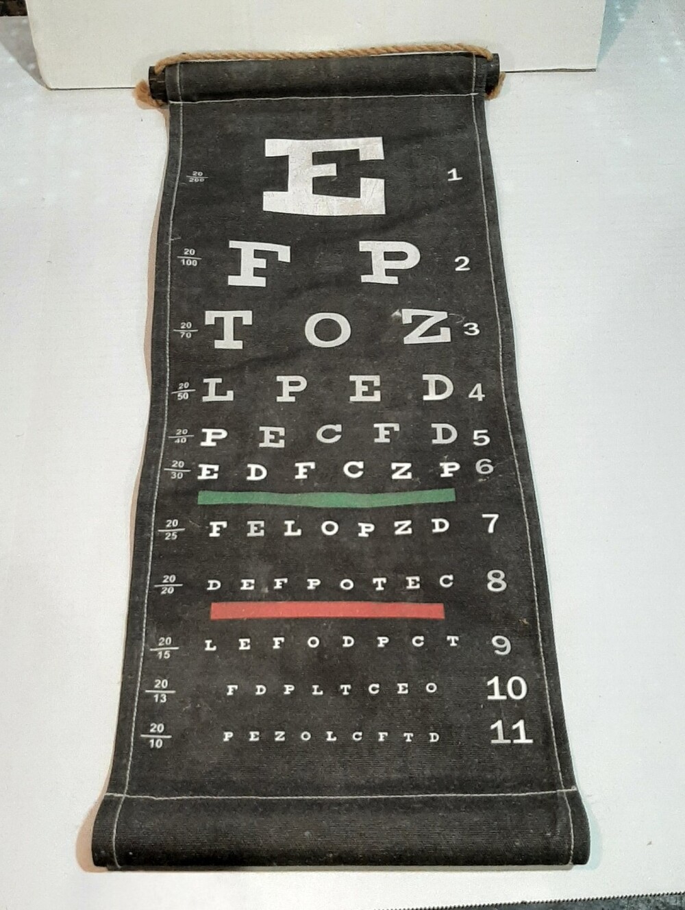 Canvas Wall Hanging Eye Chart Art Decor By Designs Direct